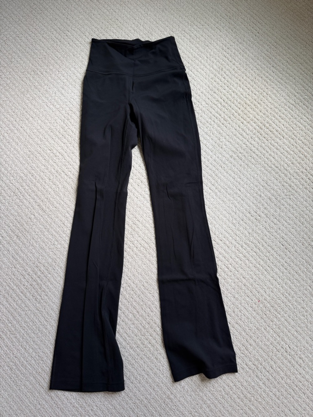 Lululemon High-Waist Black Flare Yoga Pants